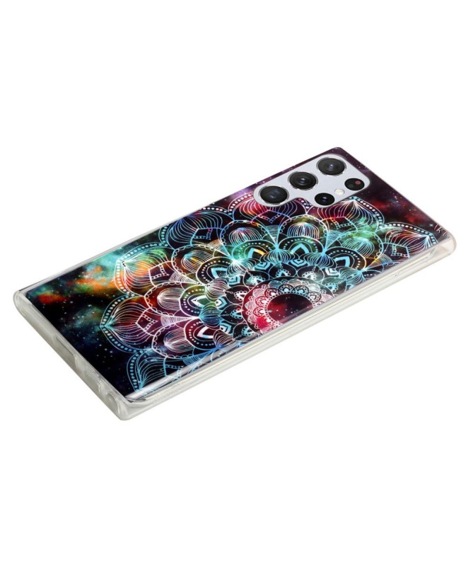 Coque Samsung Galaxy S22 Ultra 5G Luminous Mandala Coloré