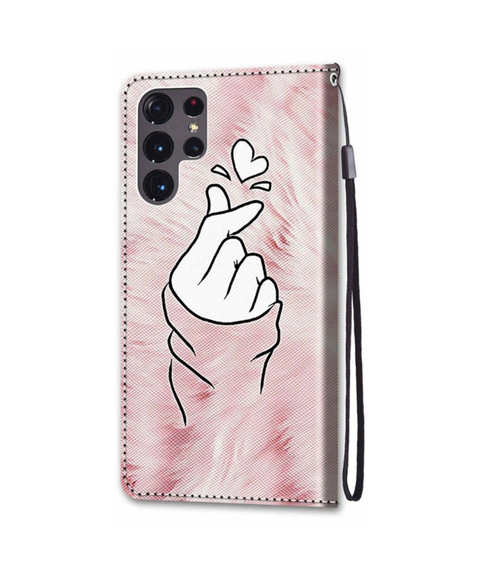Housse Samsung Galaxy S22 Ultra 5G Coeur Coréen