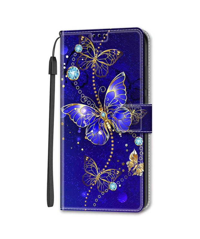 Housse Samsung Galaxy S22 Ultra 5G Papillon violet