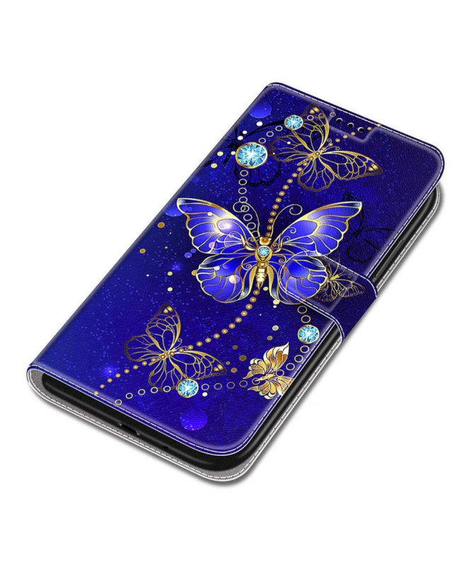 Housse Samsung Galaxy S22 Ultra 5G Papillon violet