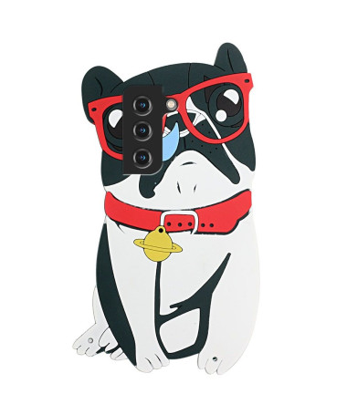 Coque Samsung Galaxy S22 5G Chien 3D avec sangle