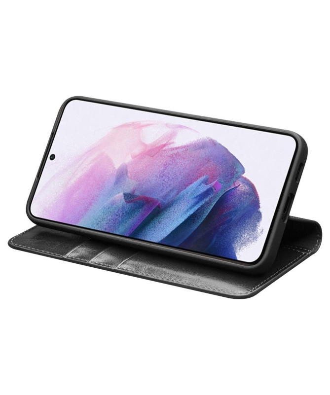 Housse Samsung Galaxy S22 5G fait main en cuir véritable