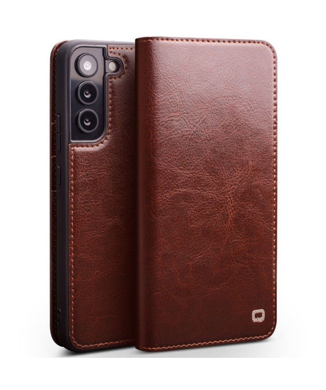 Housse Samsung Galaxy S22 5G fait main en cuir véritable