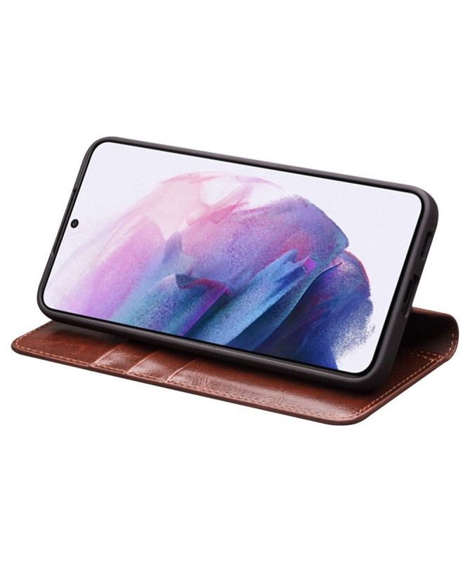 Housse Samsung Galaxy S22 5G fait main en cuir véritable