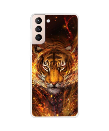 Coque Samsung Galaxy S22 5G Tigre de feu