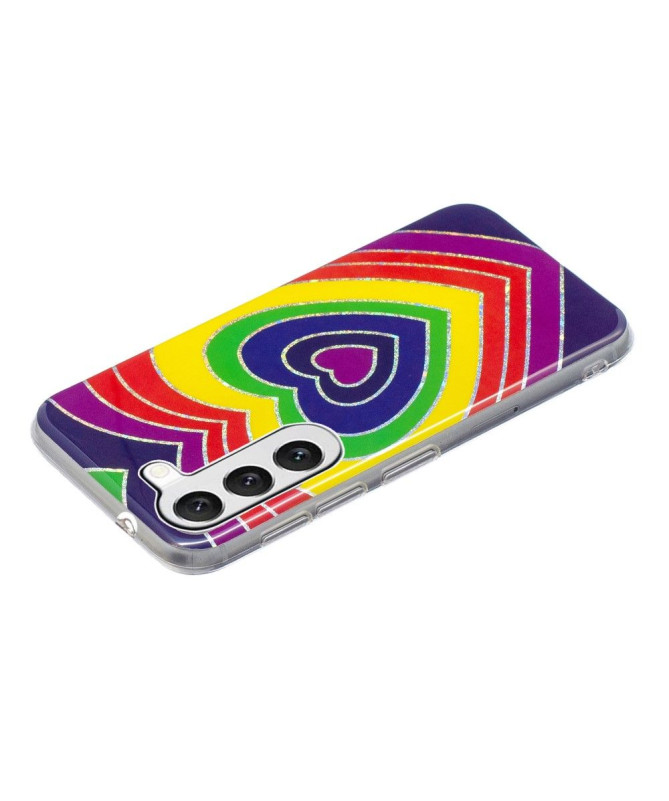 Coque Samsung Galaxy S23 Plus coeurs colorés