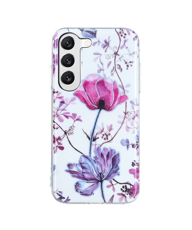 Coque Samsung Galaxy S23 Plus fleur violette