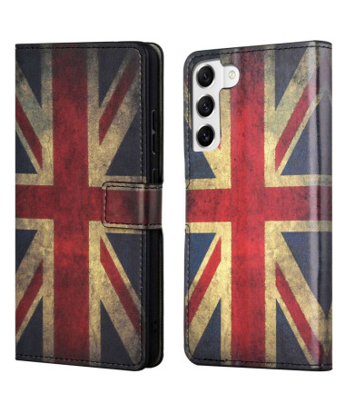 Housse Samsung Galaxy S23 Plus Drapeau Anglais Vintage