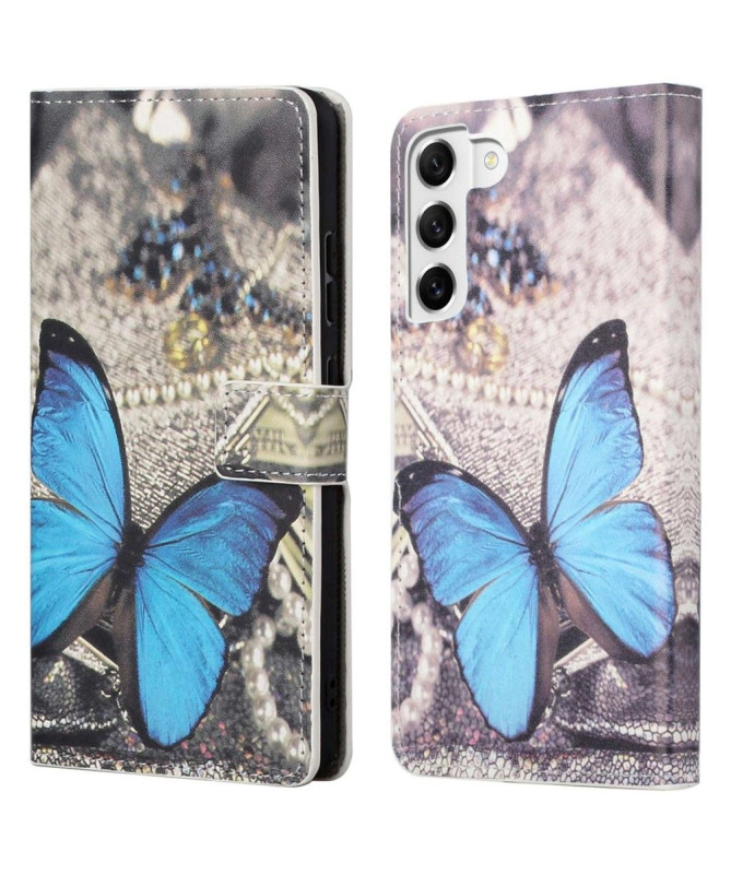 Housse Samsung Galaxy S23 Plus Papillons Bleus