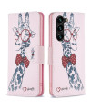 Housse Samsung Galaxy S23 Plus Girafe avec lunettes