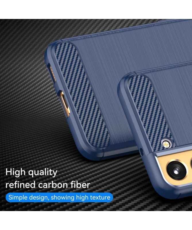 Coque Samsung Galaxy S23 Plus effet brossé silicone