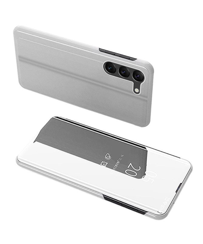 Samsung Galaxy S23 Plus - Coque avec rabat effet miroir