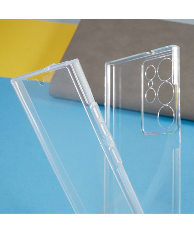 Coque Samsung Galaxy S23 Ultra Avant et Arrière Transparent