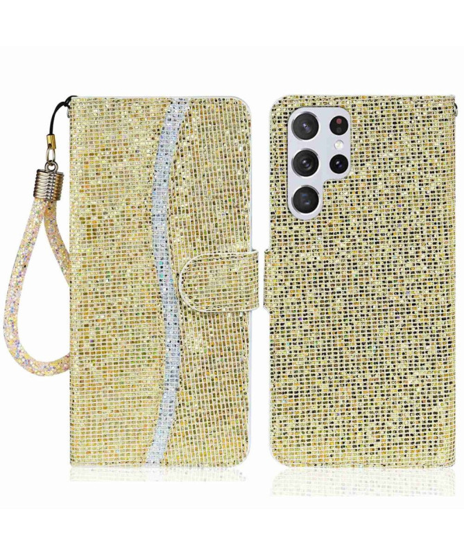 Housse Samsung Galaxy S23 Ultra Glitter Porte Cartes