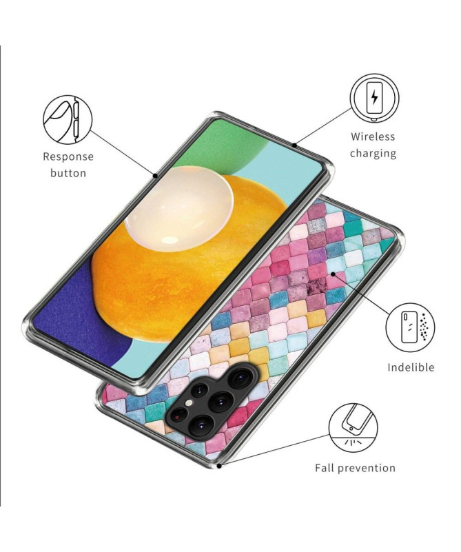 Coque Samsung Galaxy S23 Ultra Colorful Squares