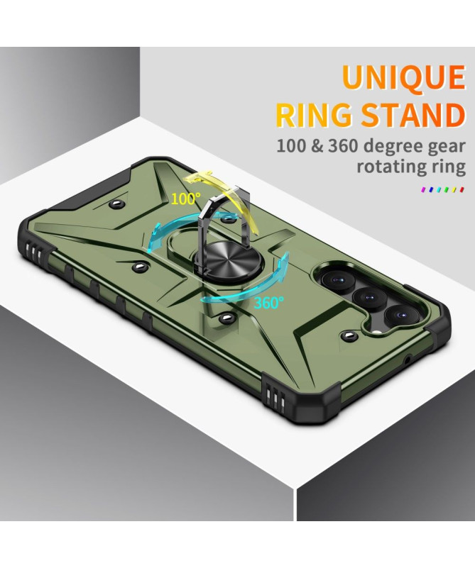 Defender - Coque Samsung Galaxy S23 avec anneau rotatif
