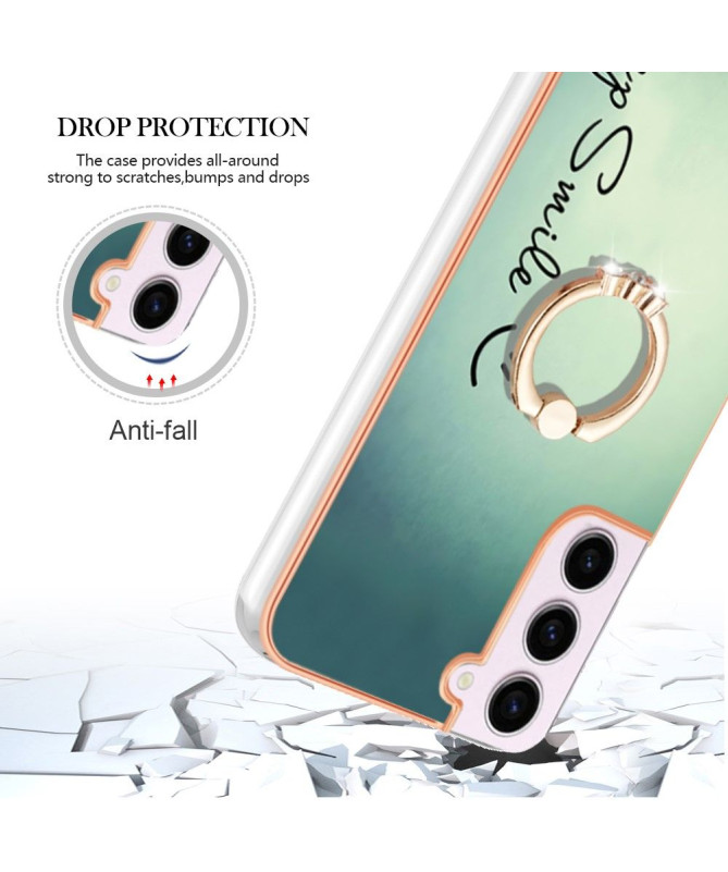 Coque Samsung Galaxy S23 avec Anneau Support Garder le sourire