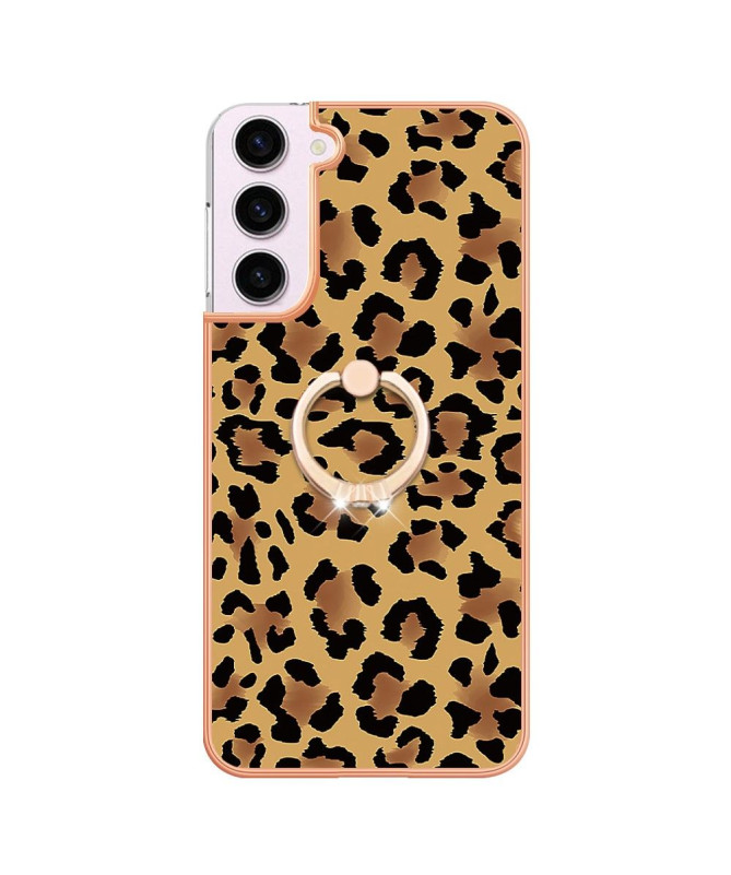 Coque Samsung Galaxy S23 Léopard avec Support Anneau