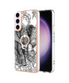 Coque Samsung Galaxy S23 Mandala Éléphant avec Support Anneau