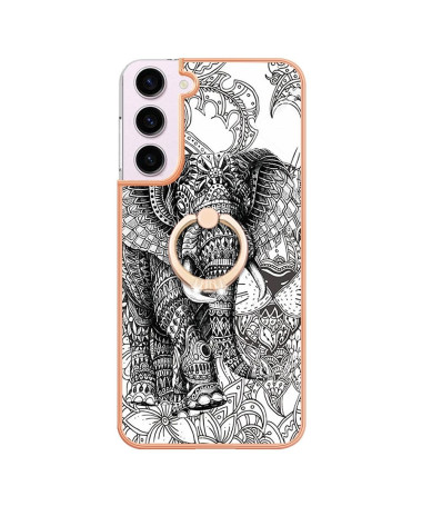 Coque Samsung Galaxy S23 Mandala Éléphant avec Support Anneau