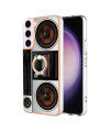 Coque Samsung Galaxy S23 Rétro Sound avec Support Anneau