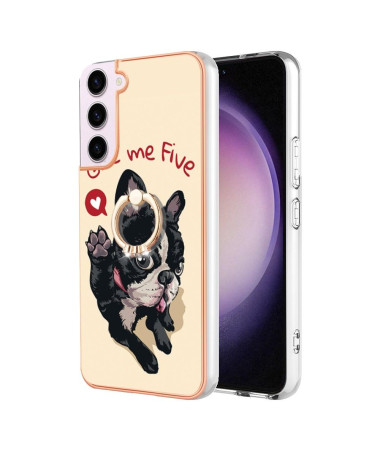 Coque Samsung Galaxy S23 Give Me Five Dog avec Support Anneau