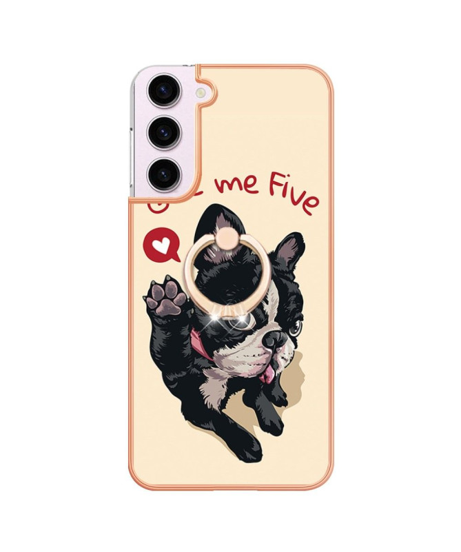 Coque Samsung Galaxy S23 Give Me Five Dog avec Support Anneau