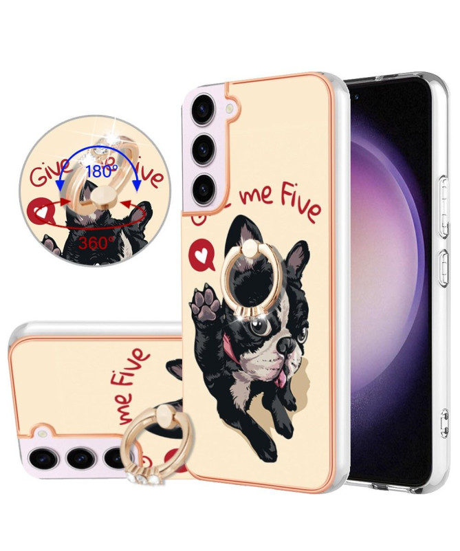 Coque Samsung Galaxy S23 Give Me Five Dog avec Support Anneau