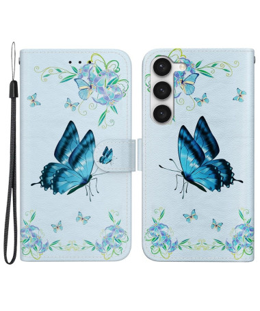 Housse Samsung Galaxy S23 Papillon Céleste