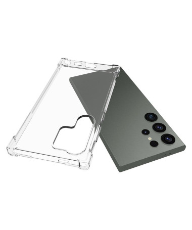 Coque Samsung Galaxy S24 Ultra transparente angles renforcés