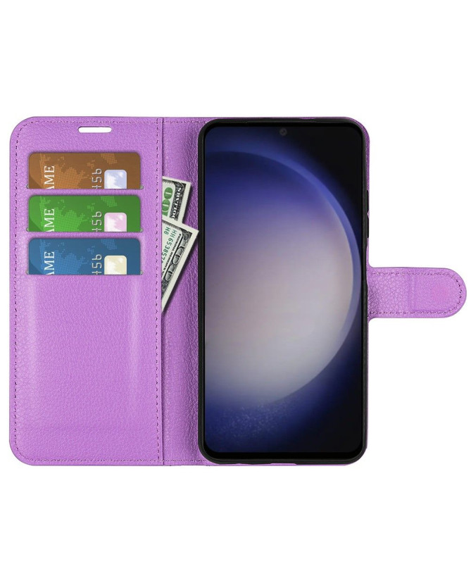 Housse Samsung Galaxy S24 portefeuille style cuir