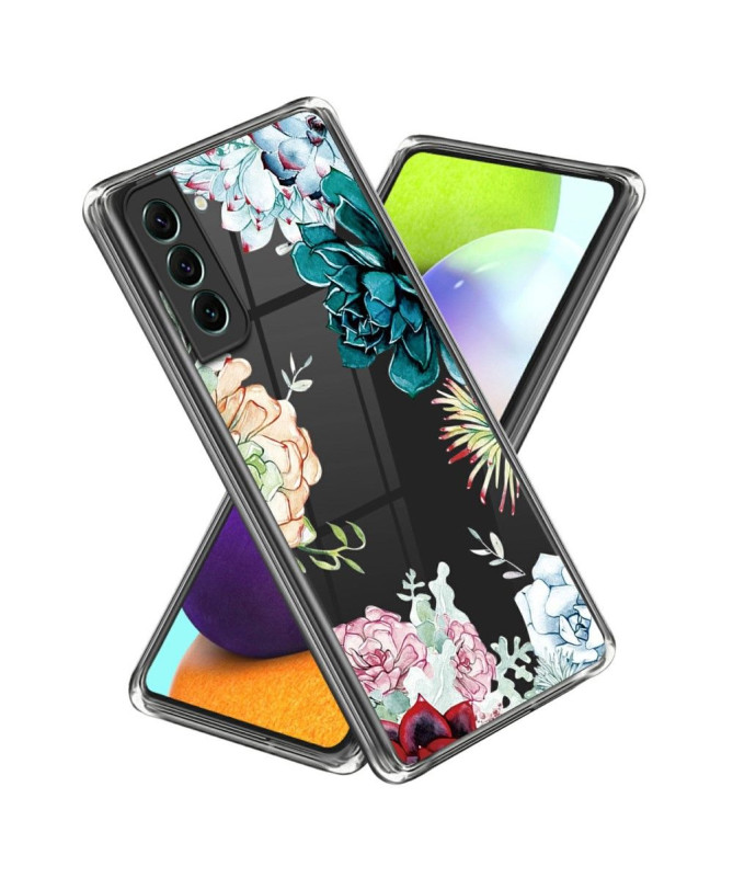 Coque Samsung Galaxy S24 variété de fleurs