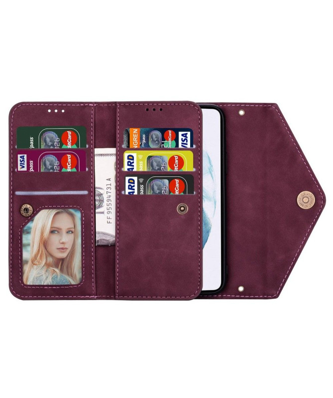 Housse Samsung Galaxy S24 Portefeuille Effet Cuir N.BEKUS