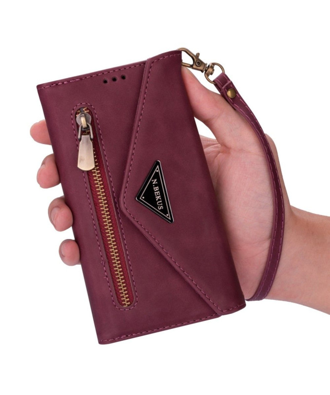 Housse Samsung Galaxy S24 Portefeuille Effet Cuir N.BEKUS