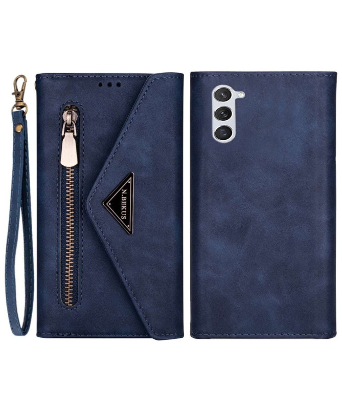 Housse Samsung Galaxy S24 Portefeuille Effet Cuir N.BEKUS