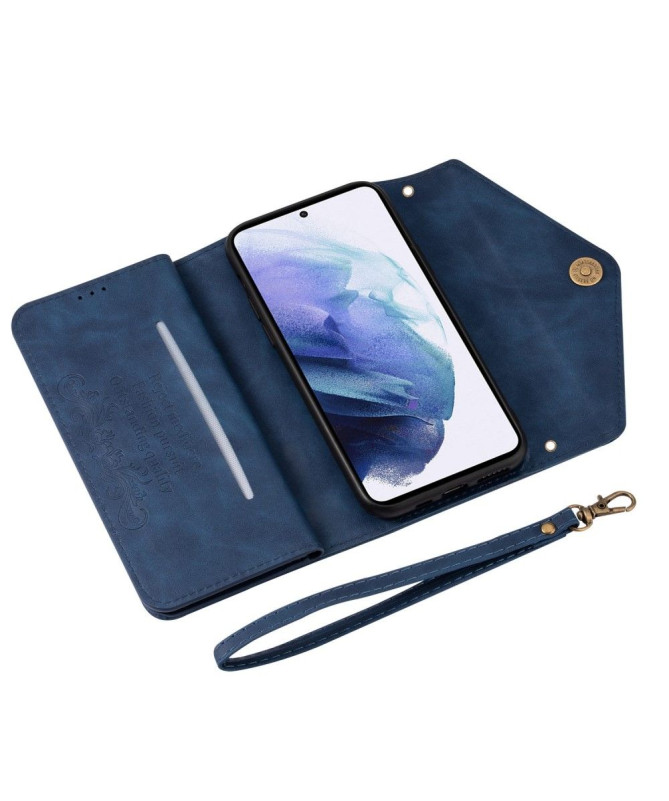 Housse Samsung Galaxy S24 Portefeuille Effet Cuir N.BEKUS