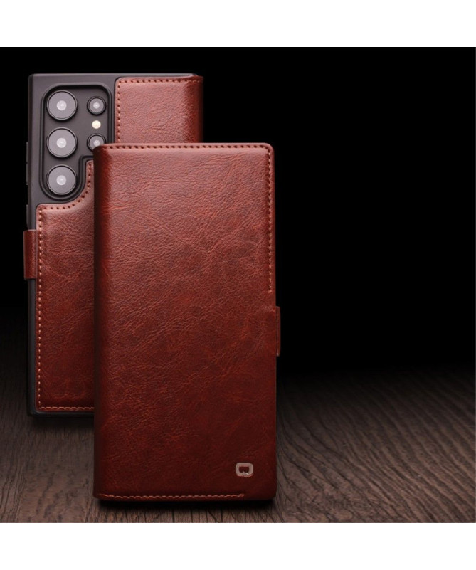 Housse Samsung Galaxy S24 Ultra fait main en cuir véritable