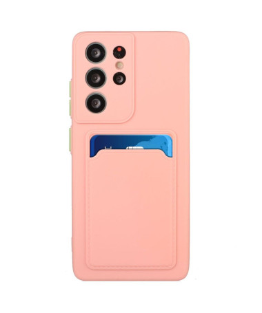 Coque Samsung Galaxy S24 Ultra silicone porte-carte