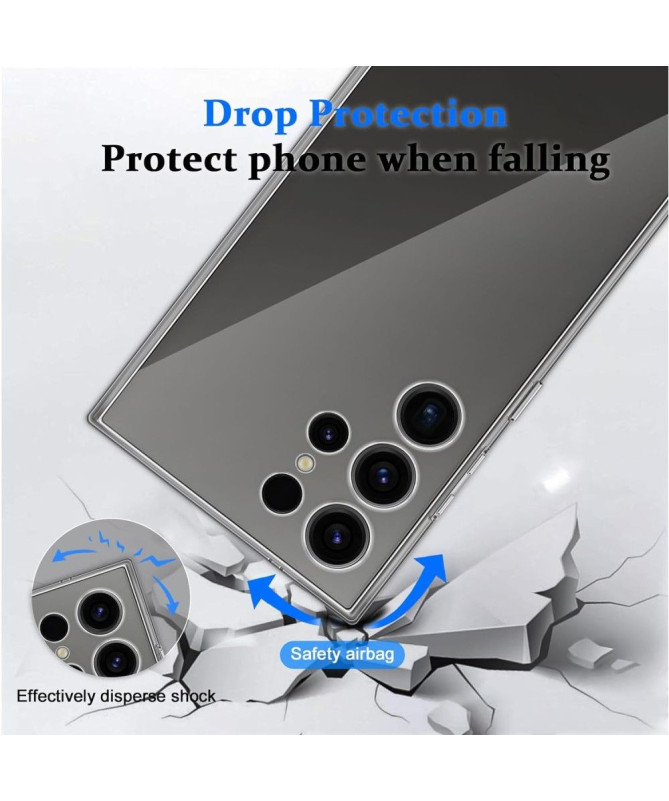 Samsung Galaxy S24 Ultra - Coque + protection d'écran en verre trempé