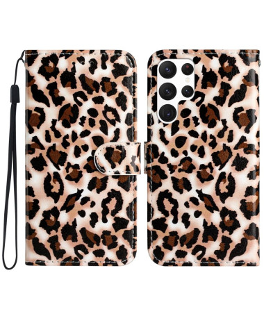 Housse Samsung Galaxy S24 Ultra Motif Leopard