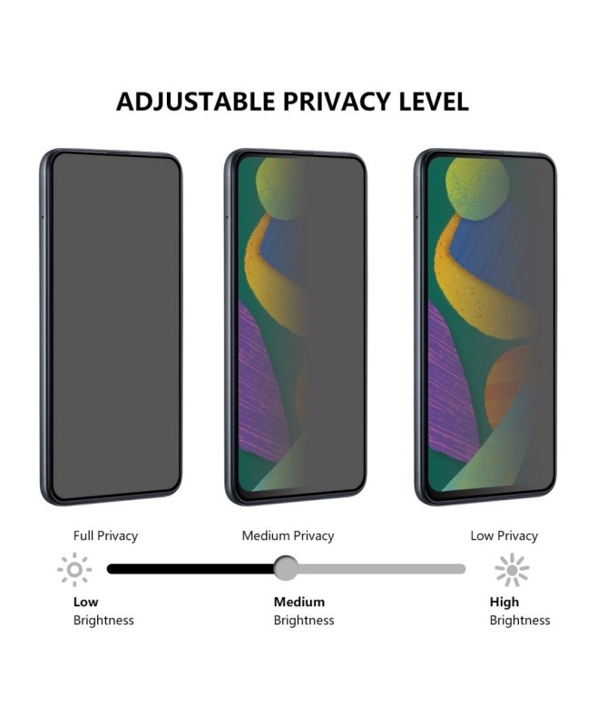 Samsung Galaxy S24 Plus - Protection d'écran verre trempé et filtre de confidentialité