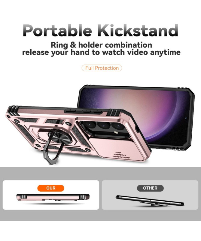 Samsung Galaxy S24 Plus - Coque Hybride Protection Caméra et Fonction 