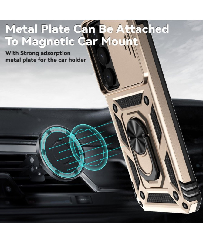 Samsung Galaxy S24 Plus - Coque Hybride Protection Caméra et Fonction 