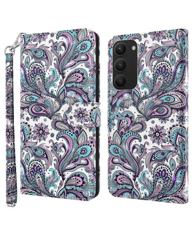 Housse Samsung Galaxy S24 Plus Paisley Fleur 01