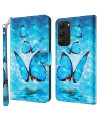 Housse Samsung Galaxy S24 Plus Papillons bleus scintillants