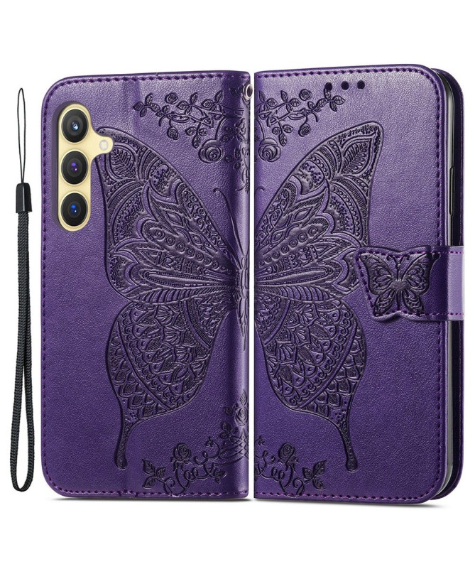 Housse Samsung Galaxy S24 Plus Papillon Relief