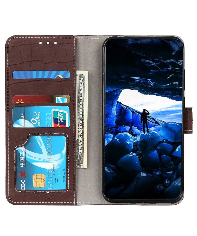 Housse Samsung Galaxy S24 simili cuir effet peau de crocodile