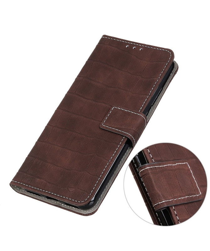 Housse Samsung Galaxy S24 simili cuir effet peau de crocodile