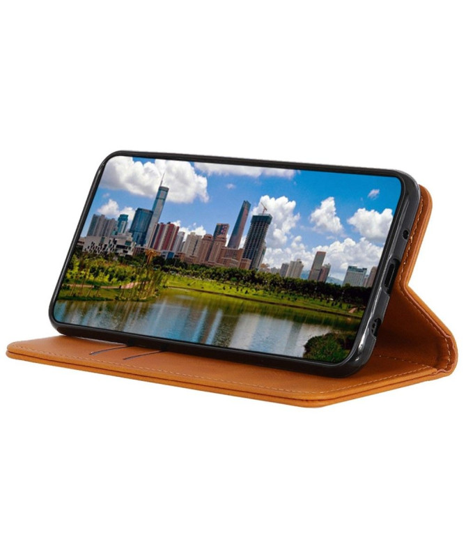 Housse Samsung Galaxy S24 Simone Flip simili cuir vieilli