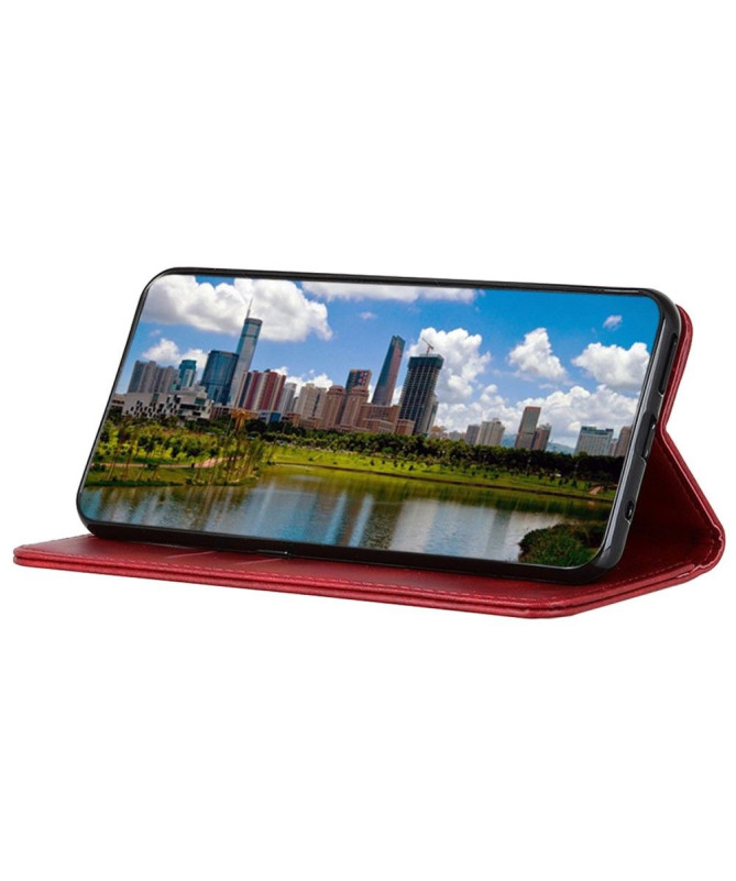 Housse Samsung Galaxy S24 Simone Flip simili cuir vieilli